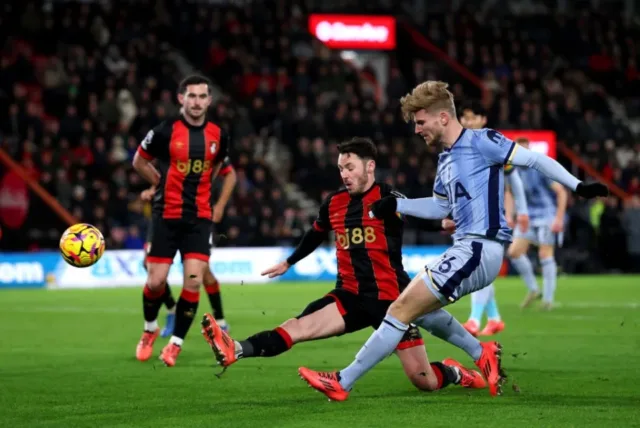 Hasil pertandingan antara Bournemouth vs Tottenham berakhir dengan skor 1-0 untuk kemenangan Bournemouth. (Getty Images)