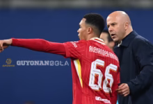Pelatih kepala Liverpool Arne Slot menegaskan Trent Alexander-Arnold tidak terganggu oleh minat dari Real Madrid. (c) PA via DPA